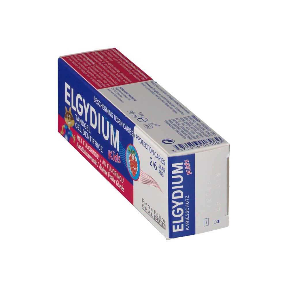 ELGYDIUM Kids Zahnpasta Erdbeere 2-6 Jahre