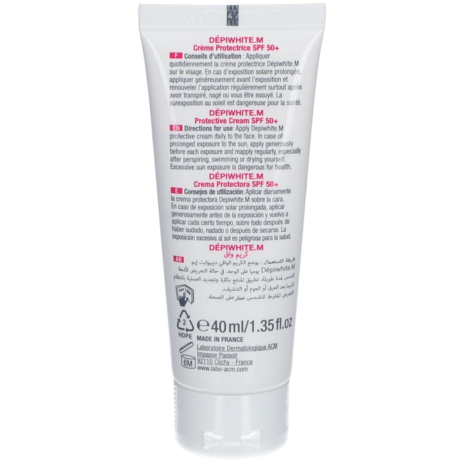 DÉPIWHITE M Protective Cream SPF 50+