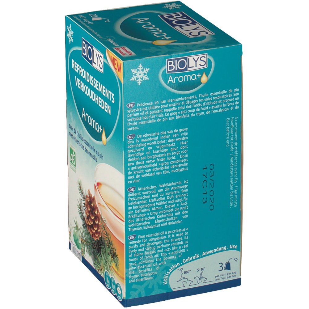 Tilman® BIOLYS Erkältungstee Aroma+ mit ätherischen Waldkiefernöl