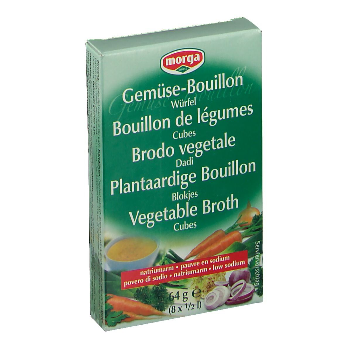 Morga Cubes bouillon de légumes pauvres en sodium