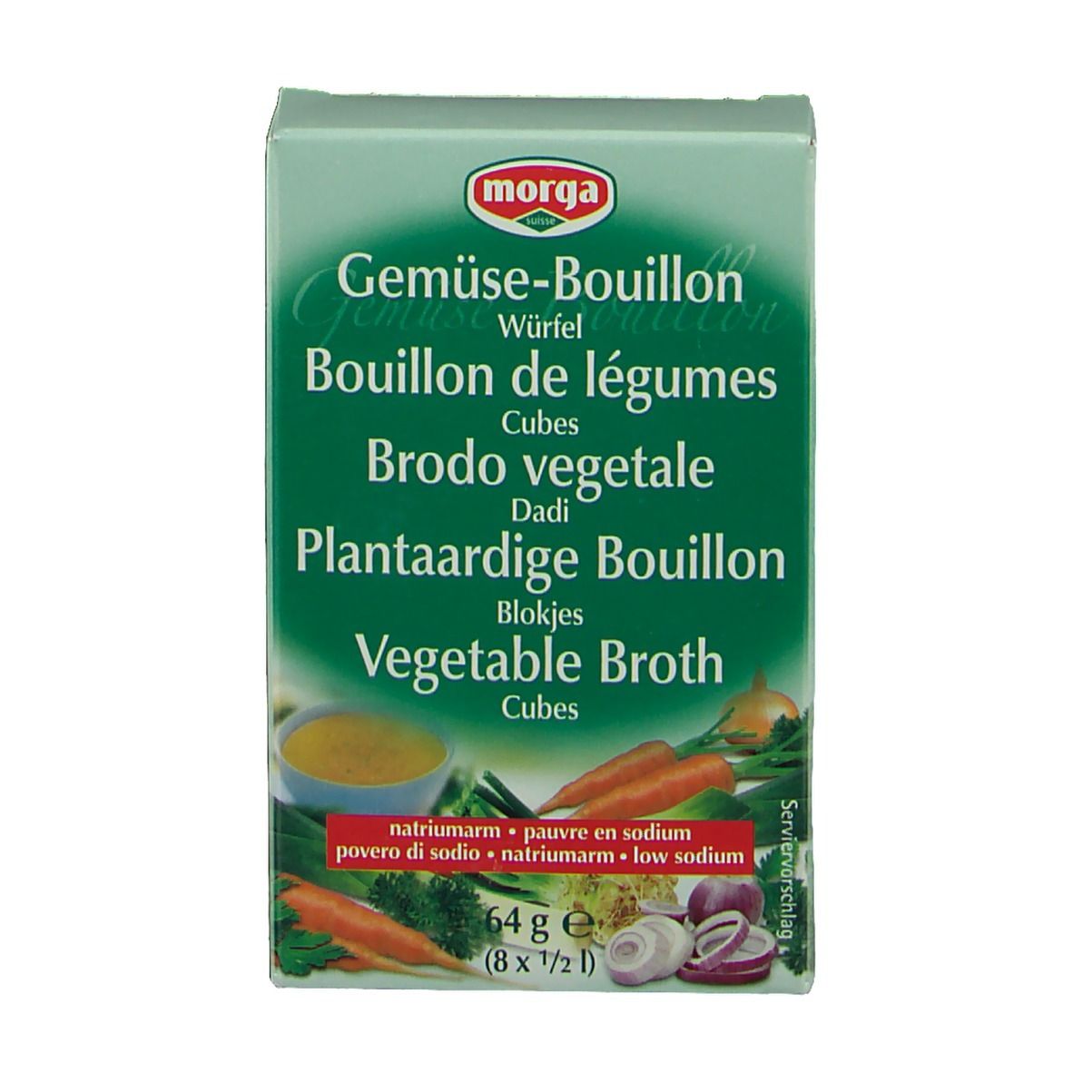 Morga Cubes bouillon de légumes pauvres en sodium