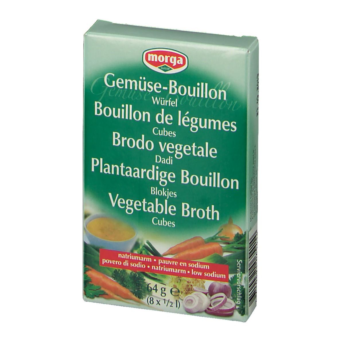 Morga Cubes bouillon de légumes pauvres en sodium