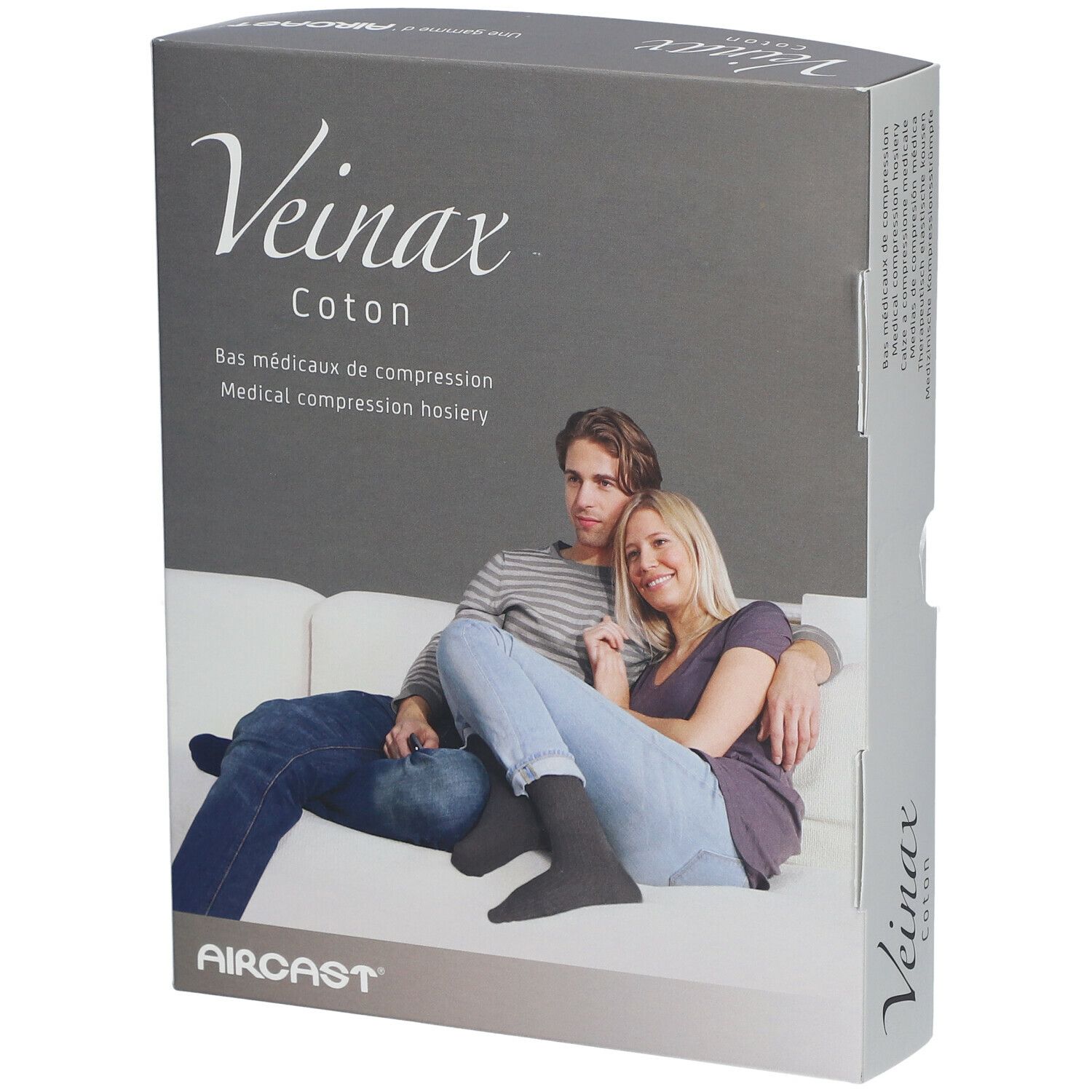 Veinax Bas Coton Homme Noir Class 2 Taille 2