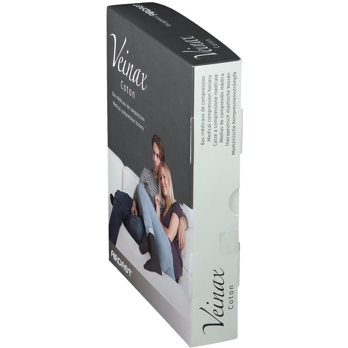 AIRCAST® Veinax Coton medizinische Männer Kompressionsstrümpfe Gr. 2