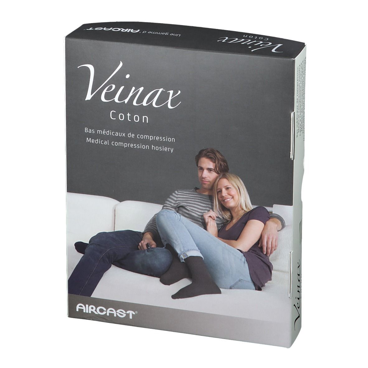 AIRCAST® Veinax Coton medizinische Männer Kompressionsstrümpfe Gr. 2