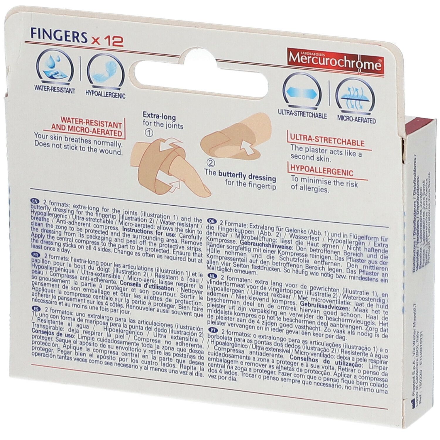 Mercurochrome® FINGERS Pflaster 12 St Redcare Apotheke