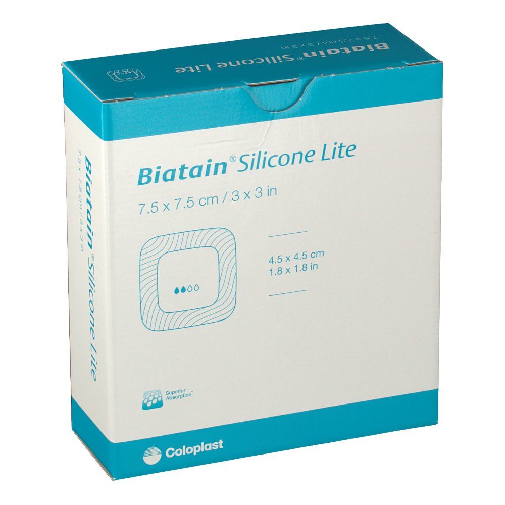 Biatain Silicone Lite 7,5 x 7,5 cm 3444