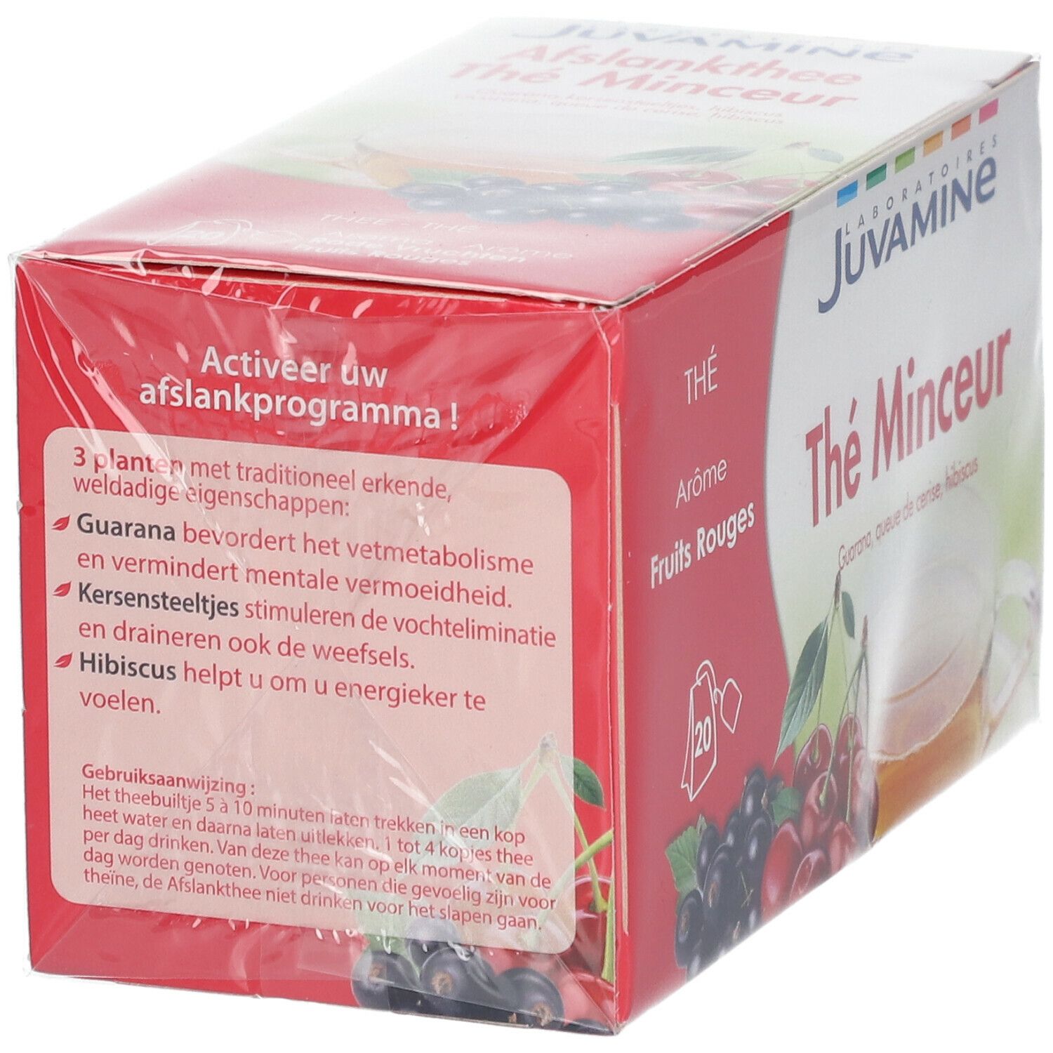 JUVAMINE Thé Minceur Fruits rouges Bio