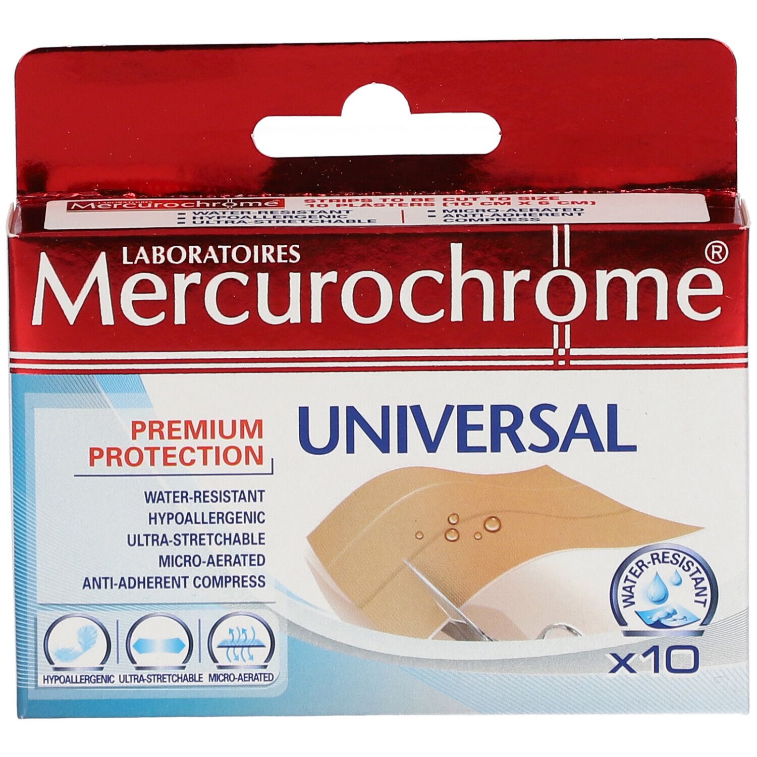 Mercurochrome® UNIVERSAL Pansements 6 cm x 10 cm