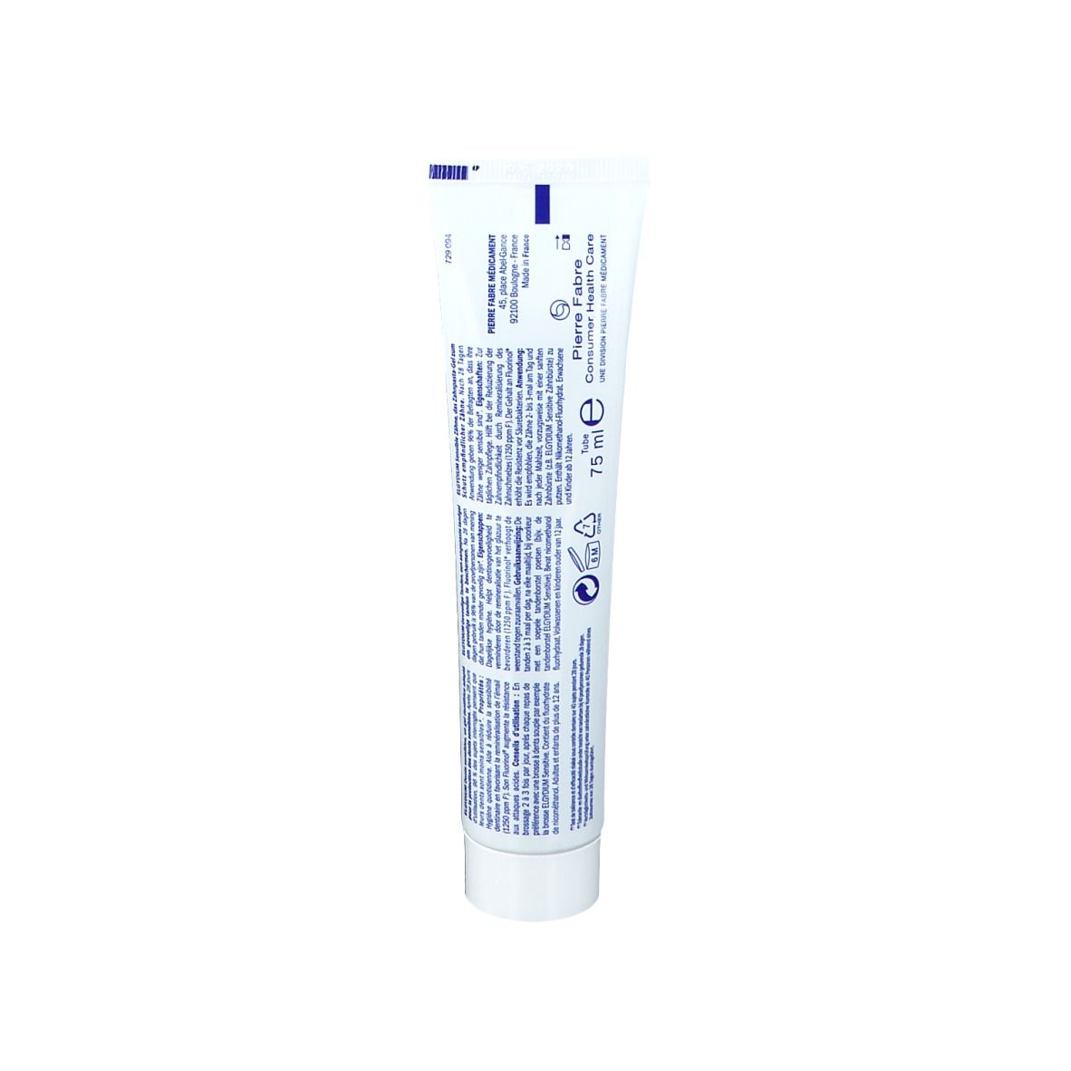 ELEGYDIUM Zahnpasta-Gel mit Fluoride für sensible Zähne