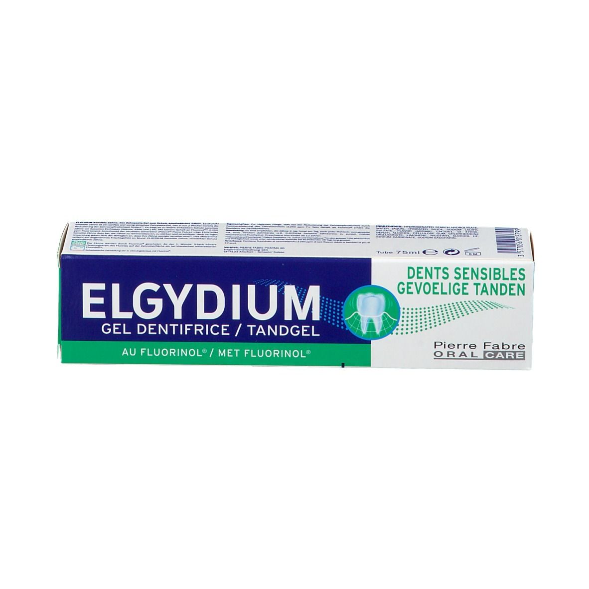 ELEGYDIUM Zahnpasta-Gel mit Fluoride für sensible Zähne
