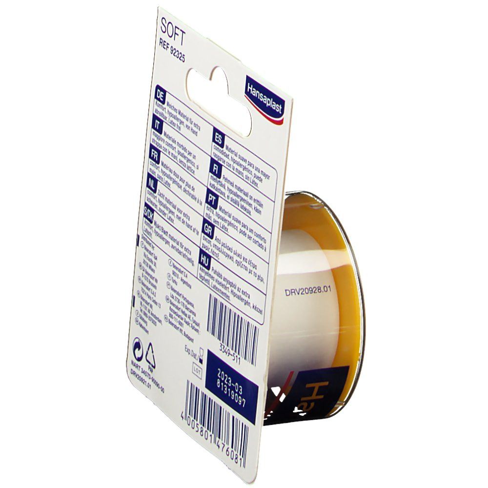Hansaplast Soft Fixierpflaster 2,5 cm x 5 m