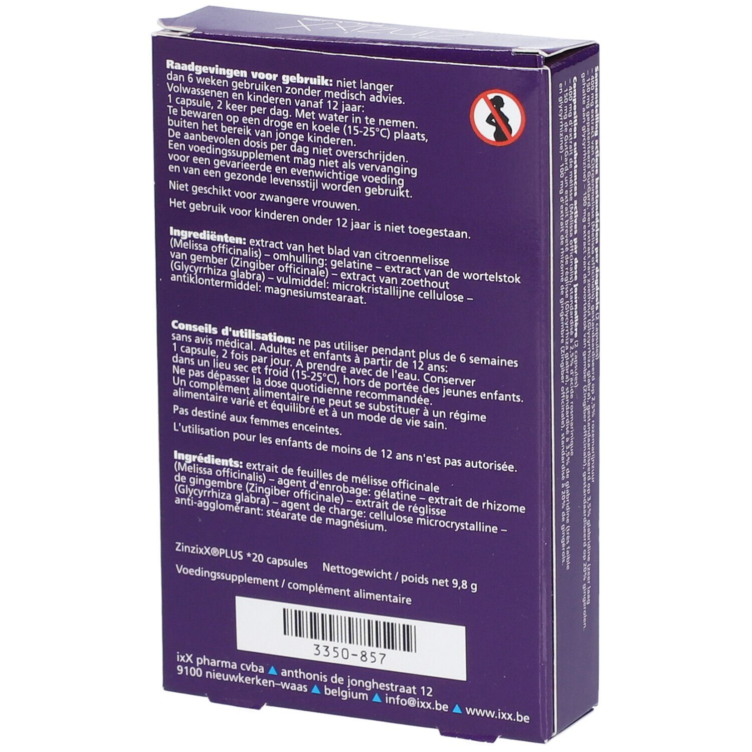 ZinzixX Plus 20 capsules