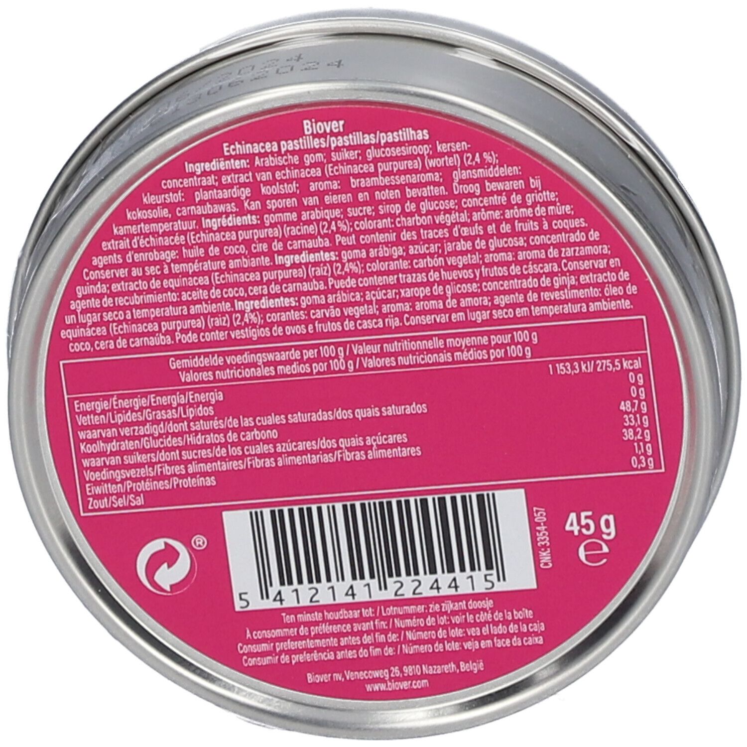 Biover Echinacea Pastillen