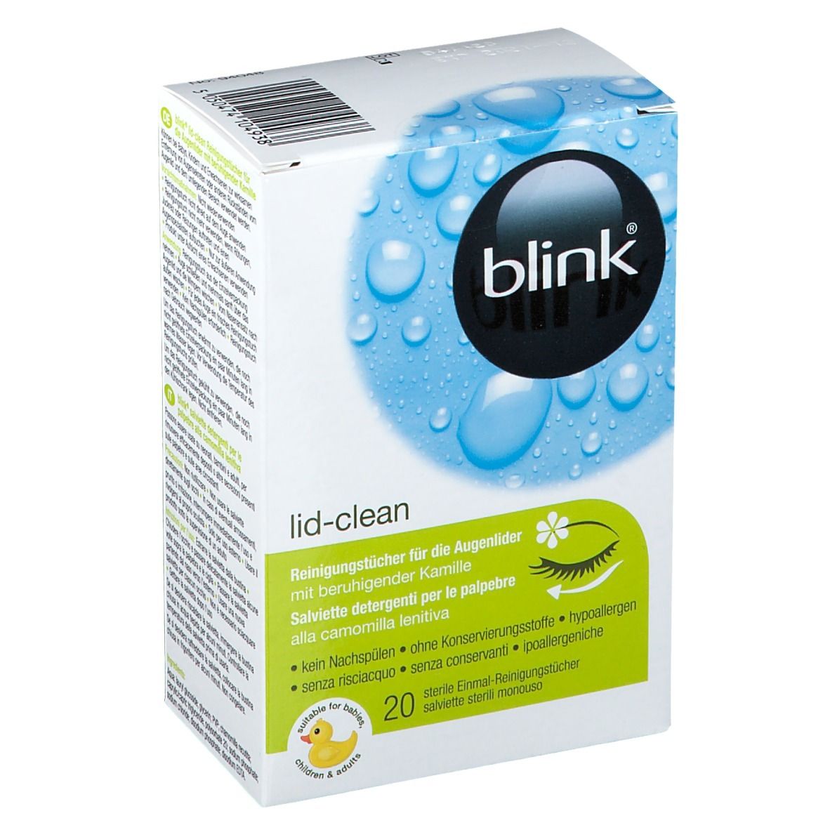 Blink® Lid-Clean Reinigungstücher