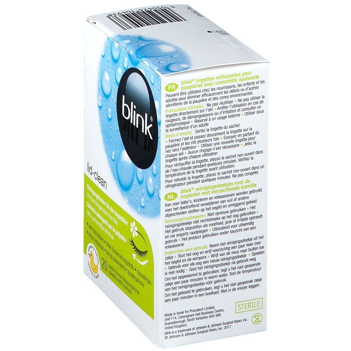 Blink® Lid-Clean Reinigungstücher