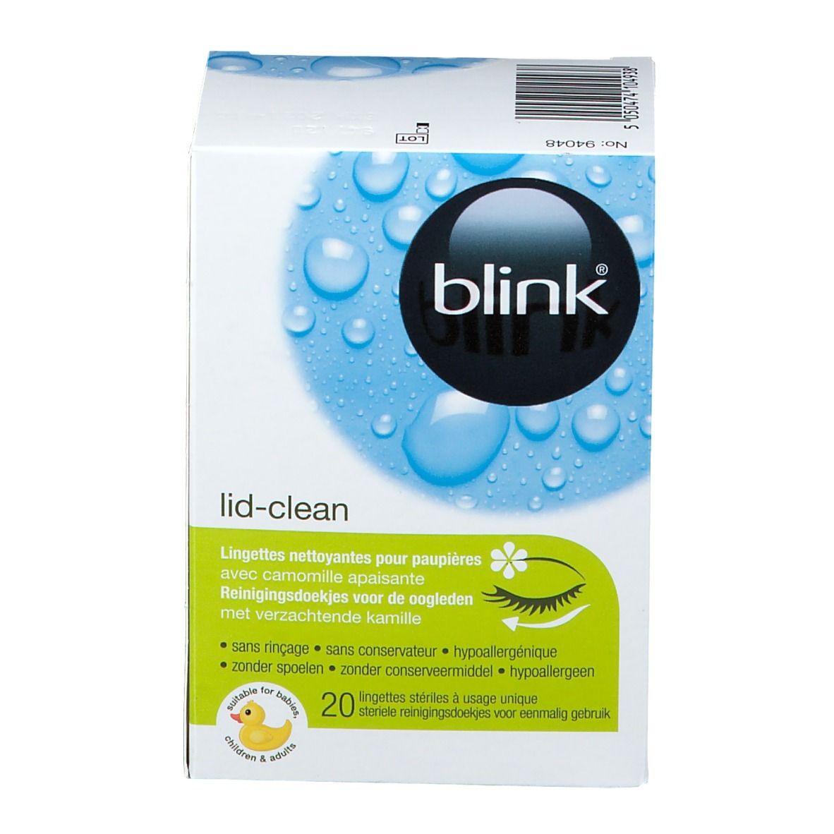 Blink® Lid-Clean Reinigungstücher