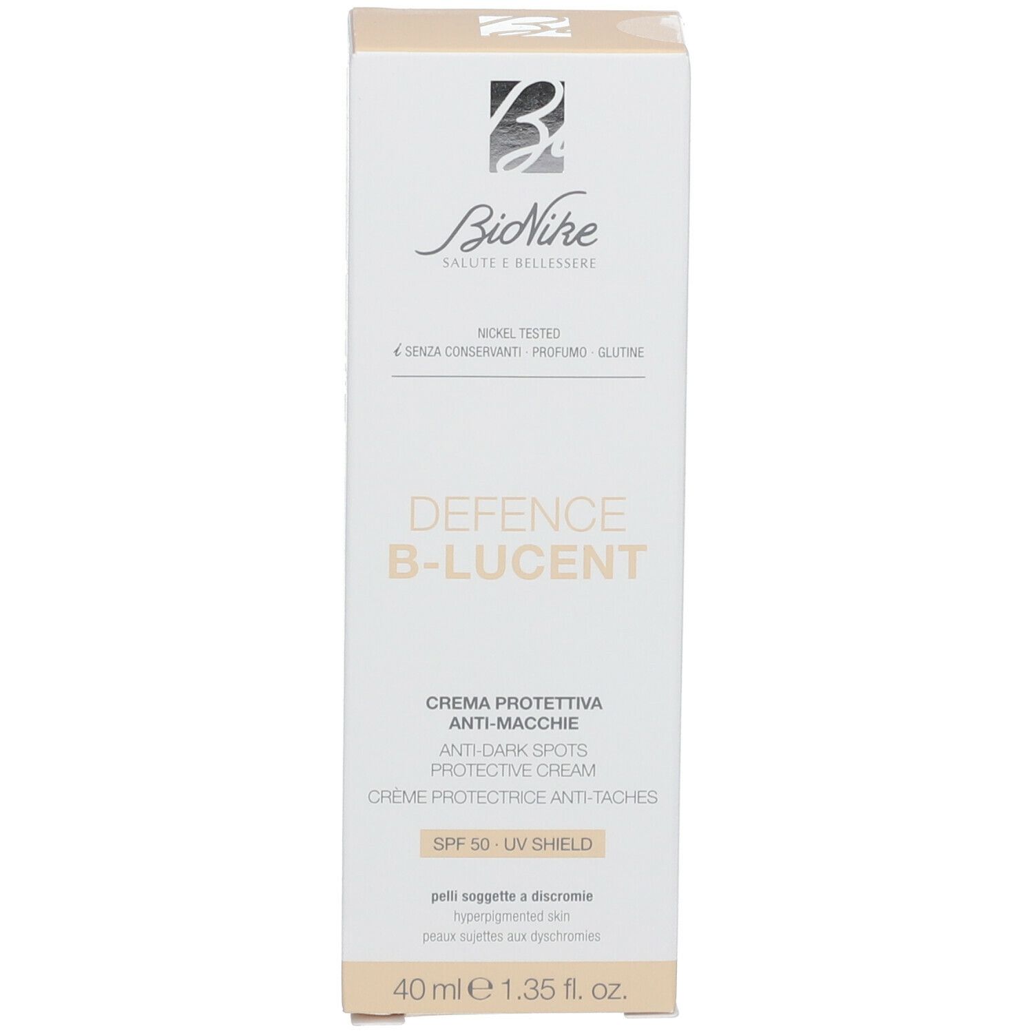 BioNike DEFENCE B-LUCENT Tagescreme Anti-Pigmentflecken LSF 50