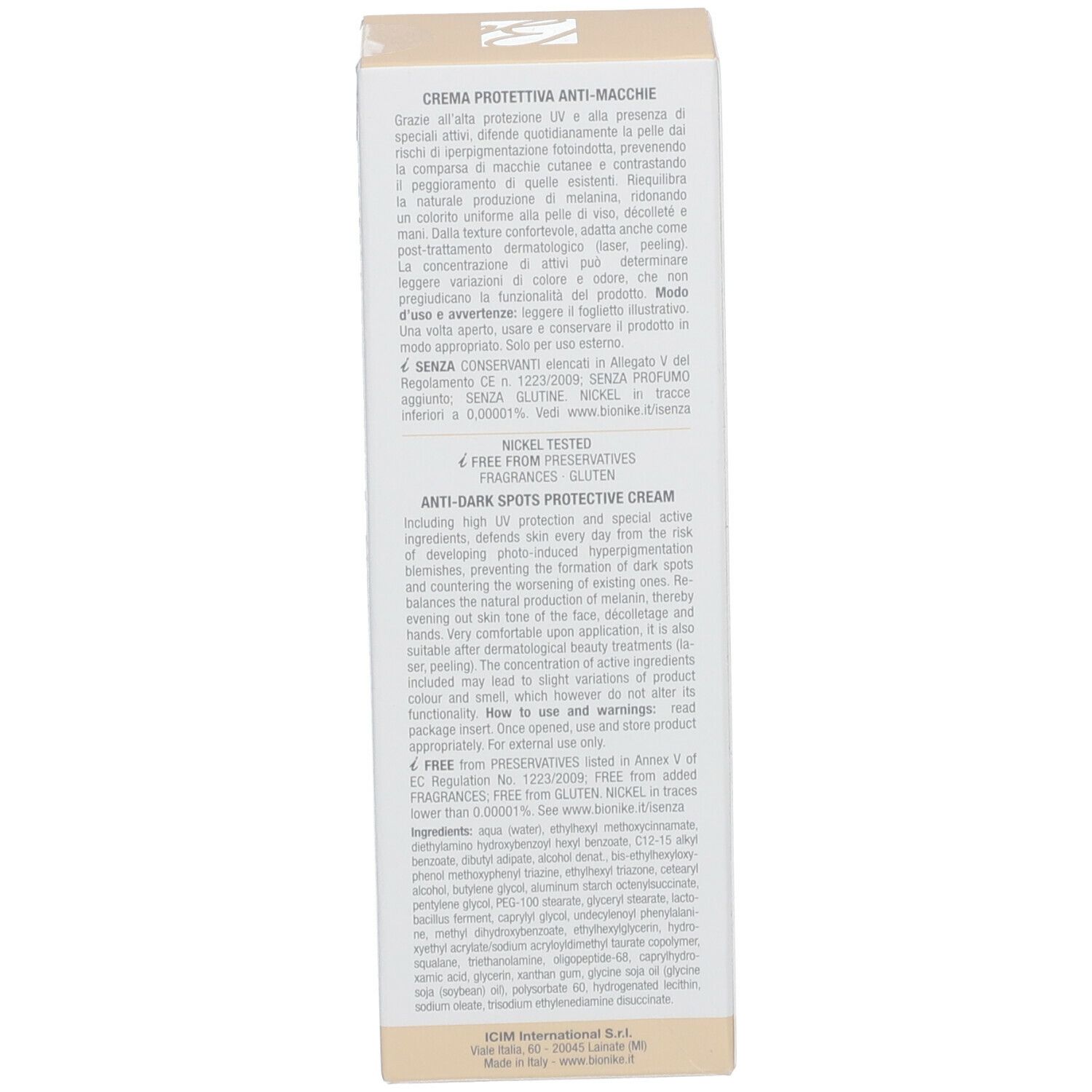 BioNike DEFENCE B-LUCENT Tagescreme Anti-Pigmentflecken LSF 50