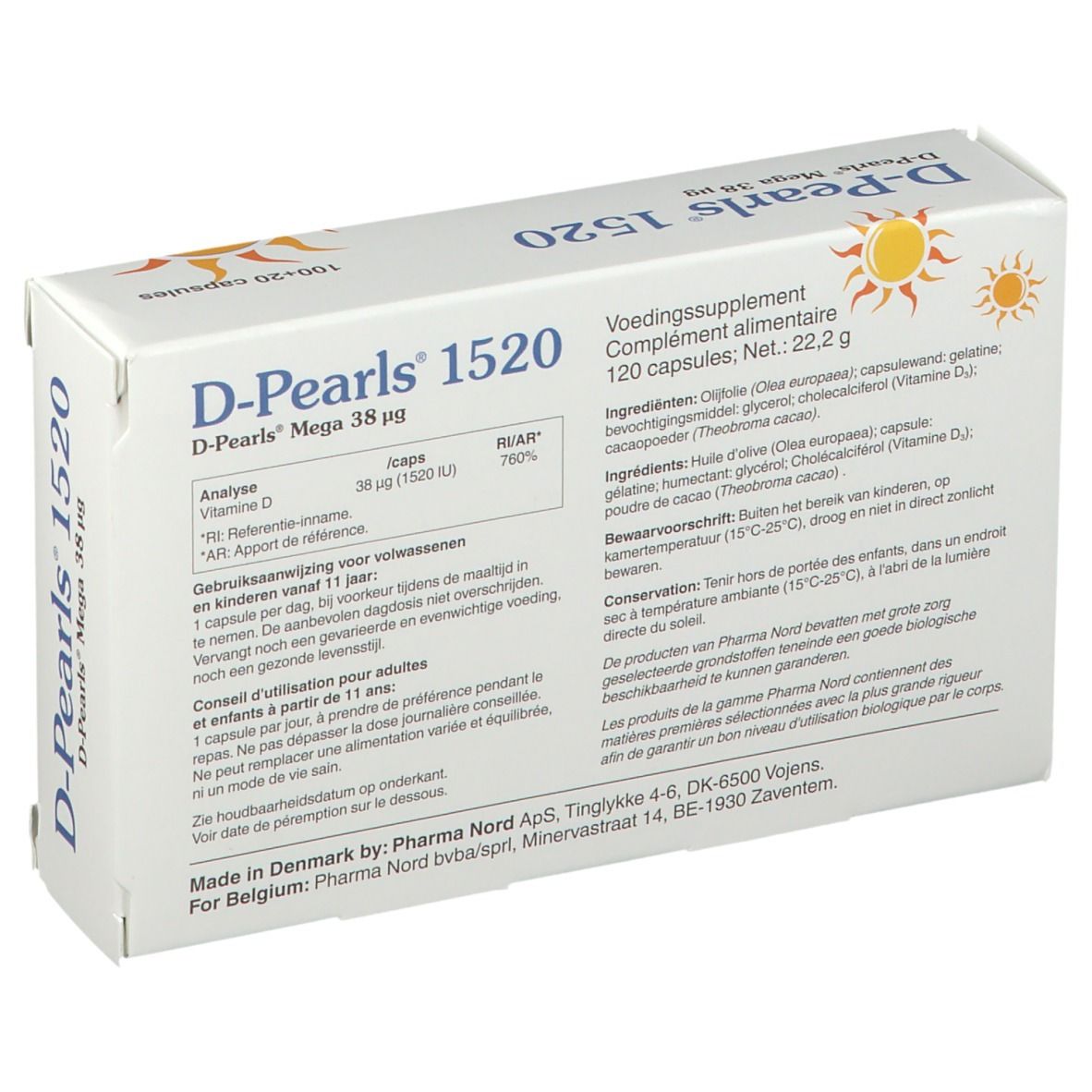 Pharma Nord D-Pearls 1520 + 20 FREE Kapseln
