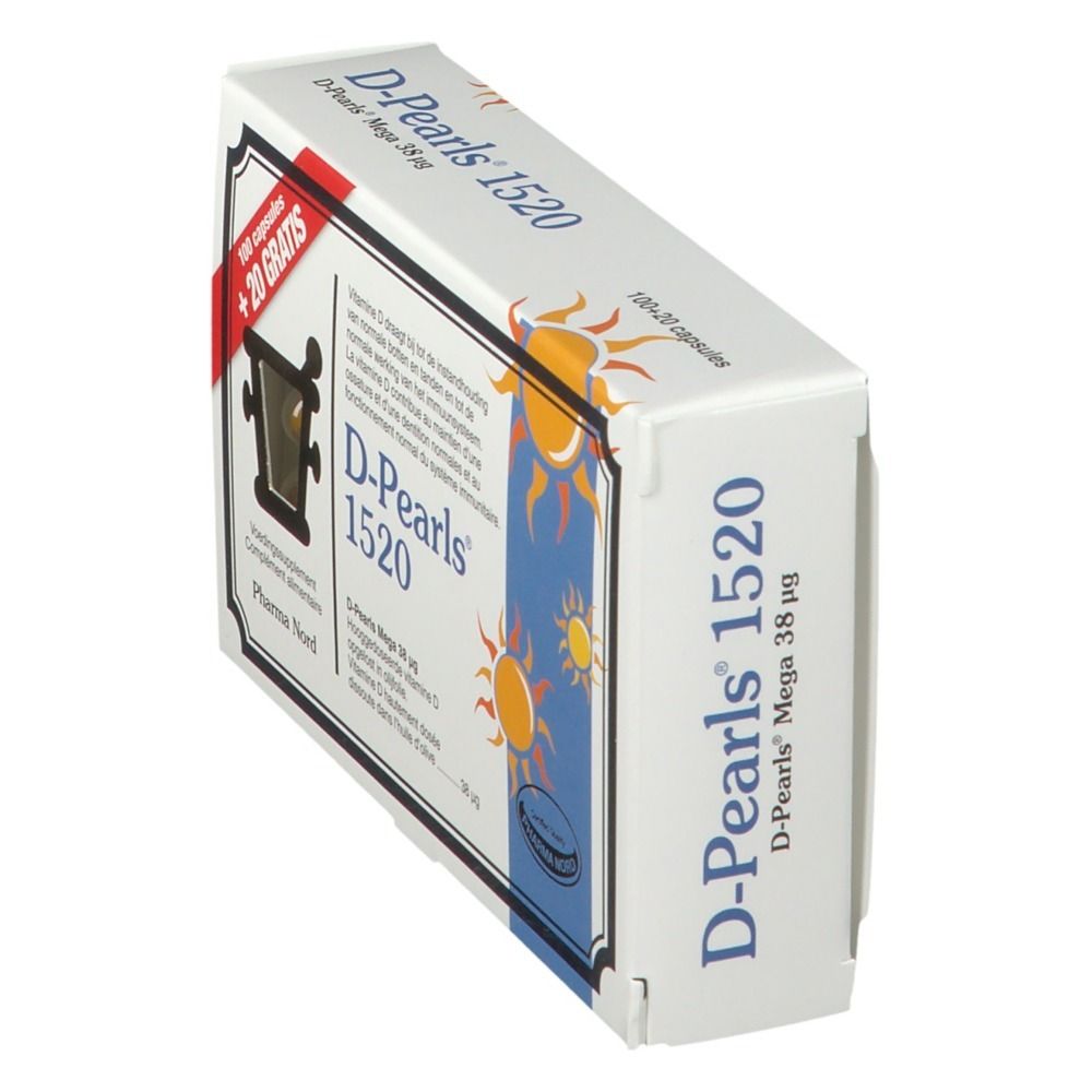 Pharma Nord D-Pearls 1520 + 20 Capsules GRATUITES