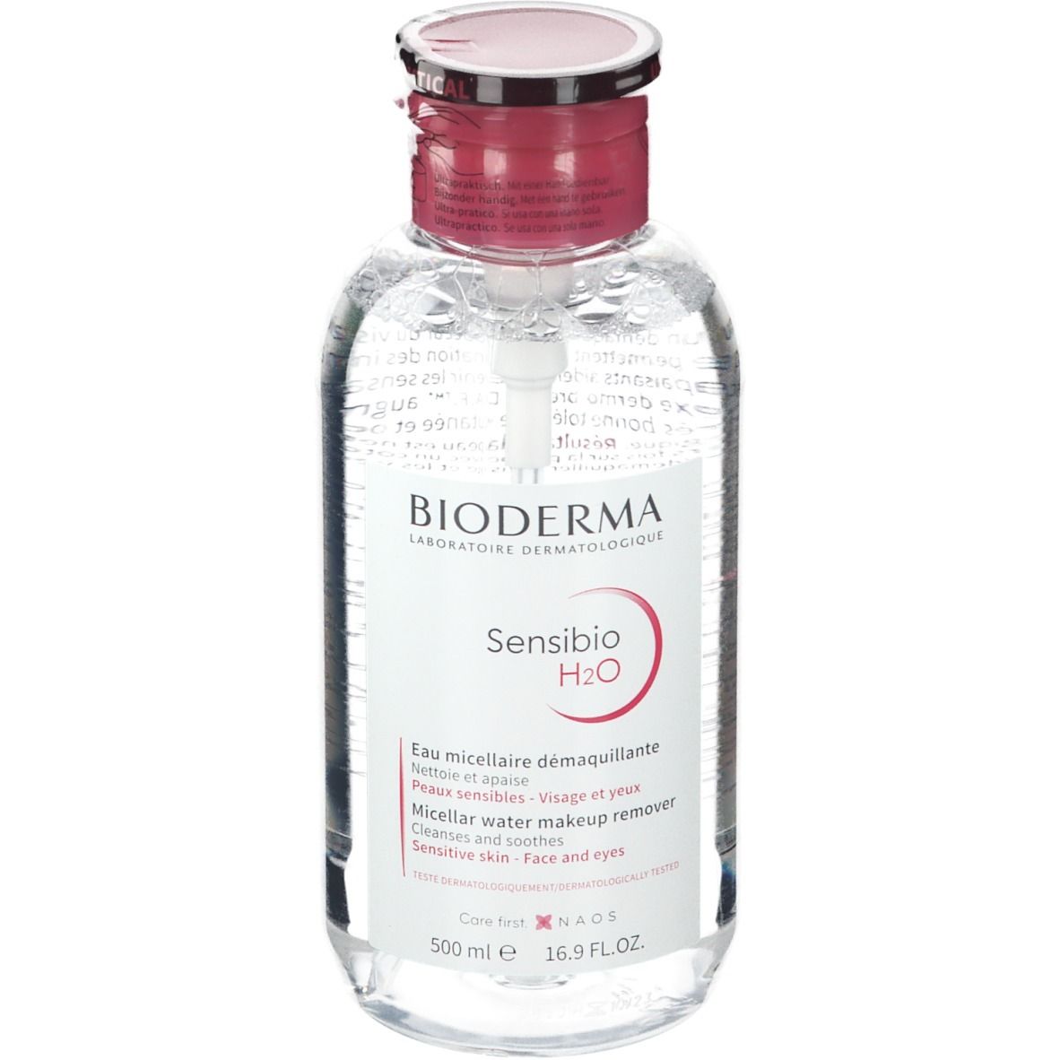 BIODERMA Sensibio H2O 4-in-1 Mizellen-Reinigung Pump Lotion