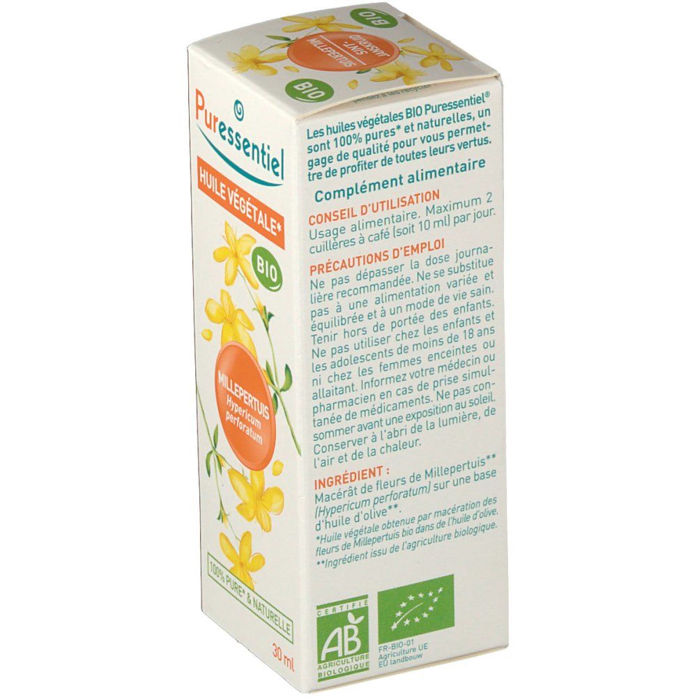 Puressentiel Millepertuis Huile Végétale Bio