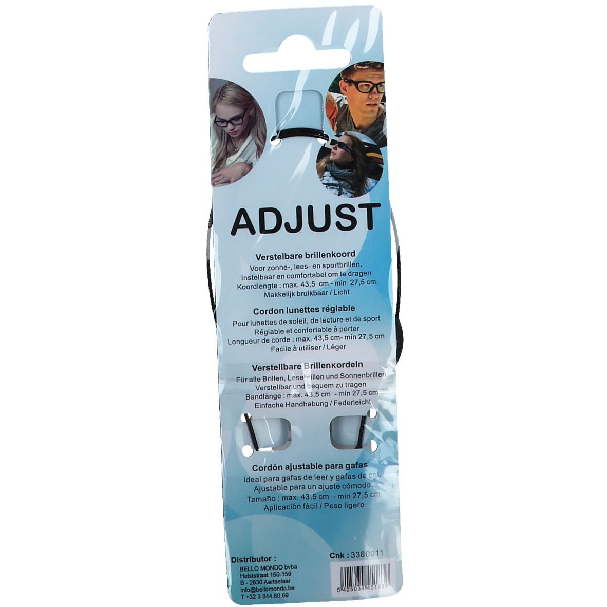 Adjust Cordon de lunettes ajustable