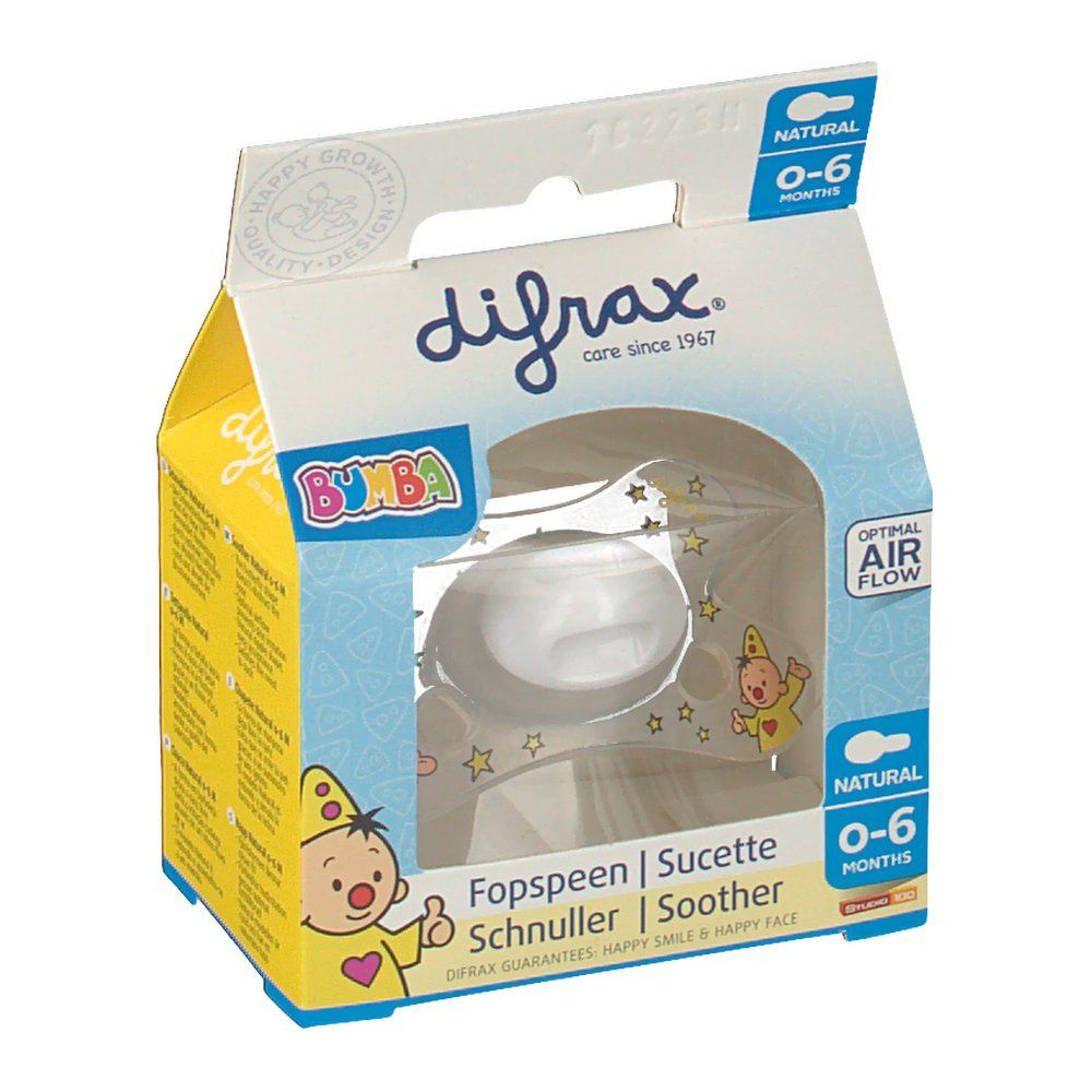 difrax® Bumba Schnuller - Natural 0-6 Monate