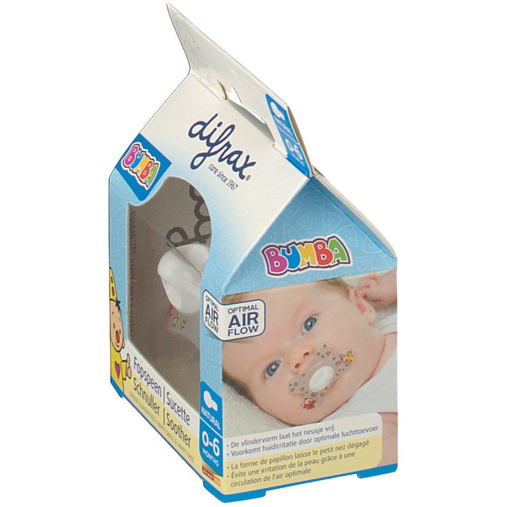 difrax® Bumba Schnuller - Natural 0-6 Monate