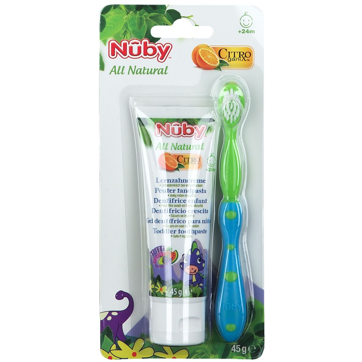 Nuby All Natural Lernzahnpasta + Zahnbürste