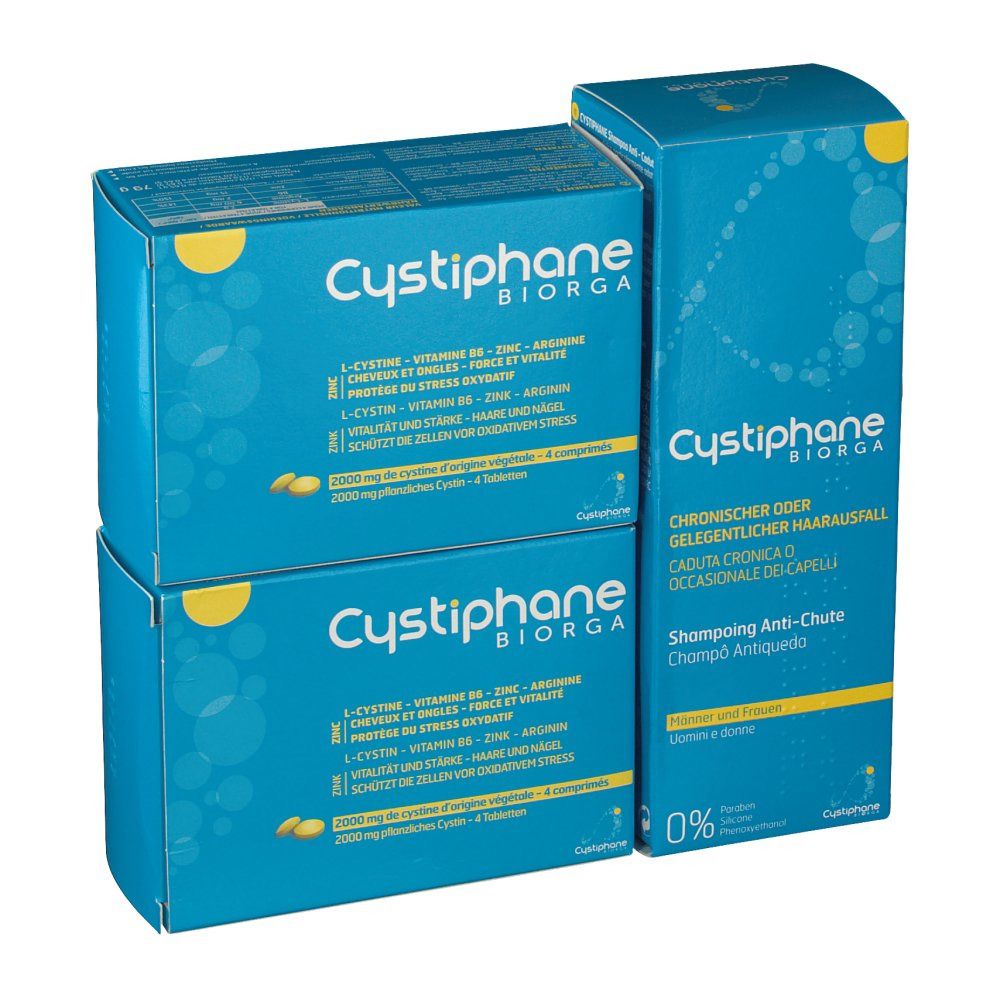Cystiphane Biorga Cheveux & Ongles et Shampooing Anti-Chute
