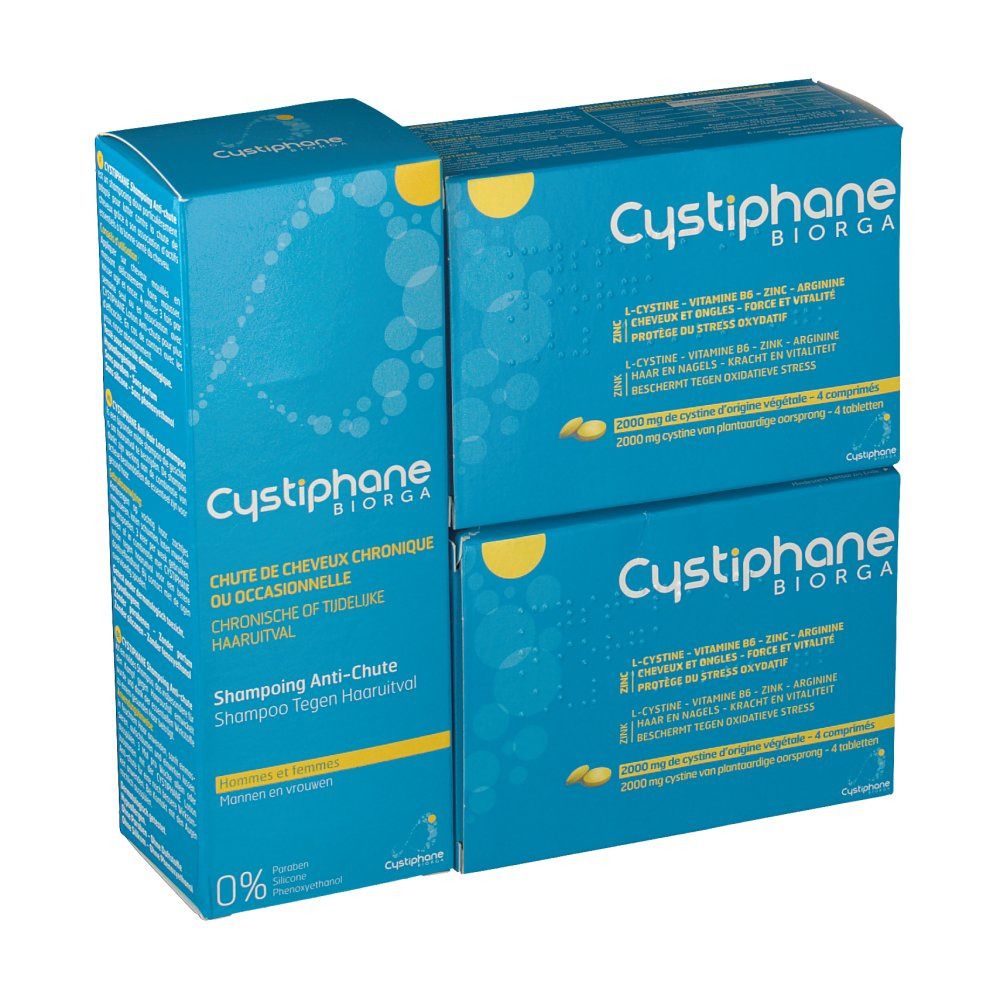 Cystiphane Biorga Cheveux & Ongles et Shampooing Anti-Chute