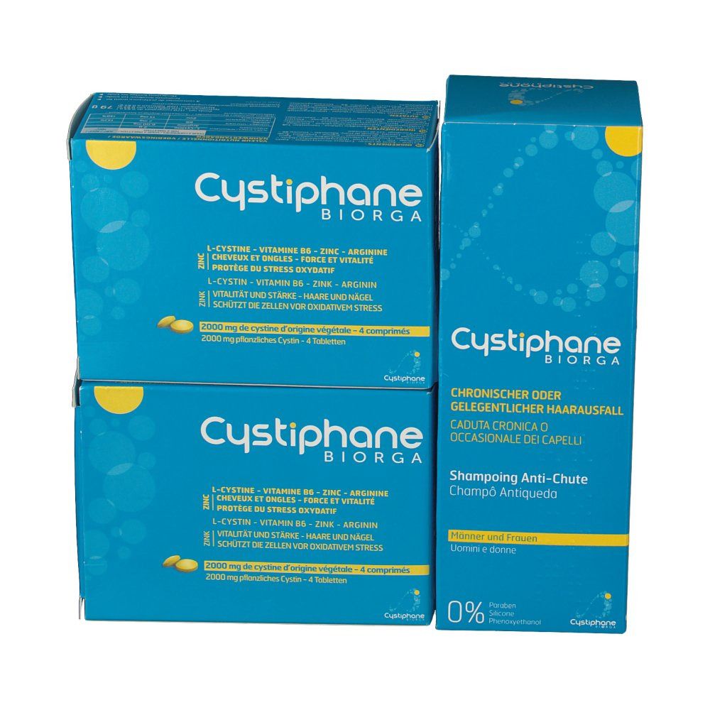 Cystiphane Biorga Cheveux & Ongles et Shampooing Anti-Chute