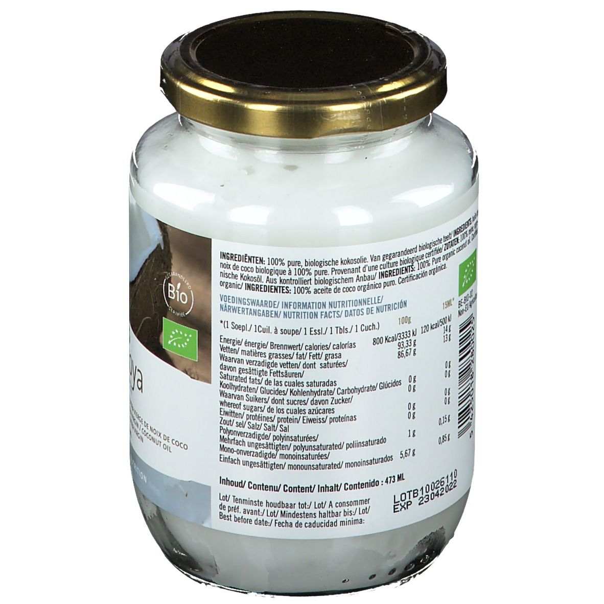 Nataos Key Nutrition Cocoya Health Huile de noix de coco Bio