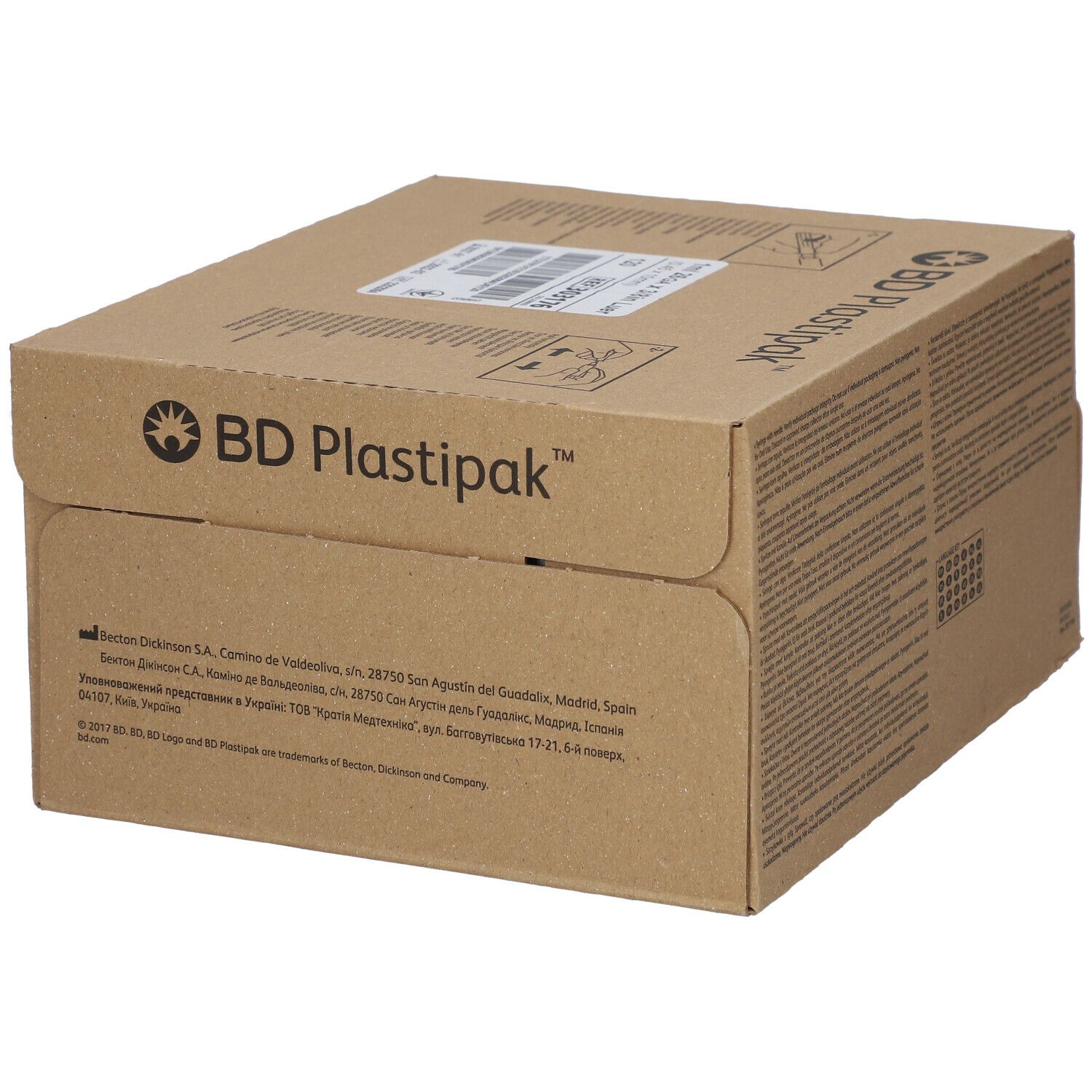 BD Plastipak-Spritze 26GA x 3/8in (0,45 x 10 mm) 1 ml mit Nadel