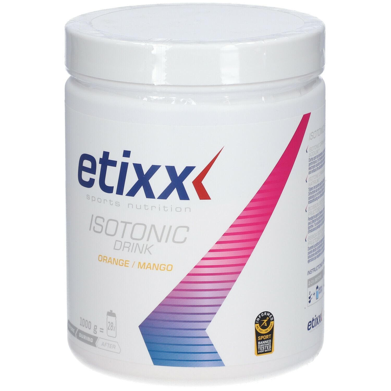 etixx ISOTONIC mit Orangen-Mango Geschmack