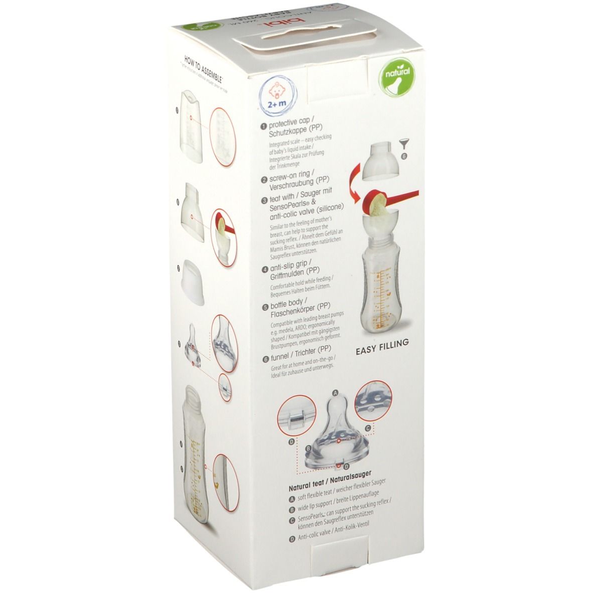 PHILIPS Avent Natural Response Babyflasche aus Glas 240 ml 1 St - Redcare  Apotheke