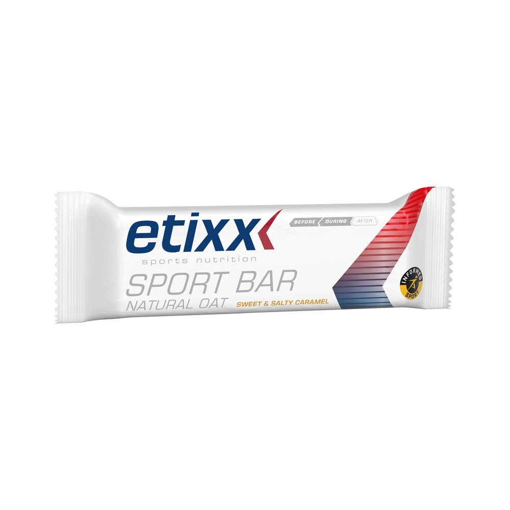 etixx Natural Oat Sport Bar süßer & salziger Karamell Geschmack