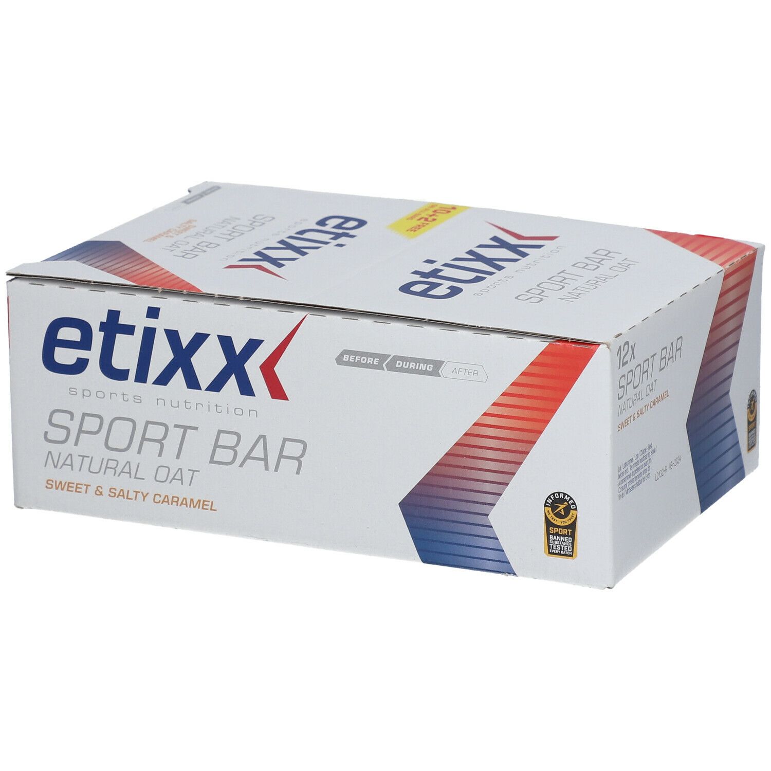 etixx Natural Oat Sport Bar süßer & salziger Karamell Geschmack