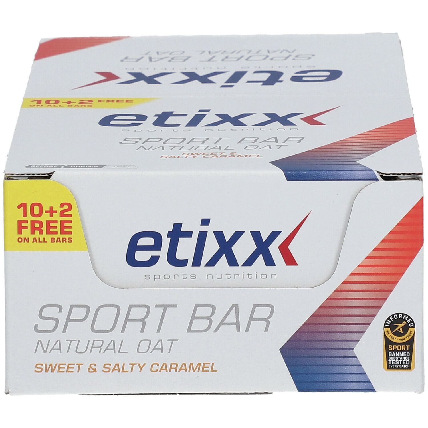 etixx Natural Oat Sport Bar süßer & salziger Karamell Geschmack