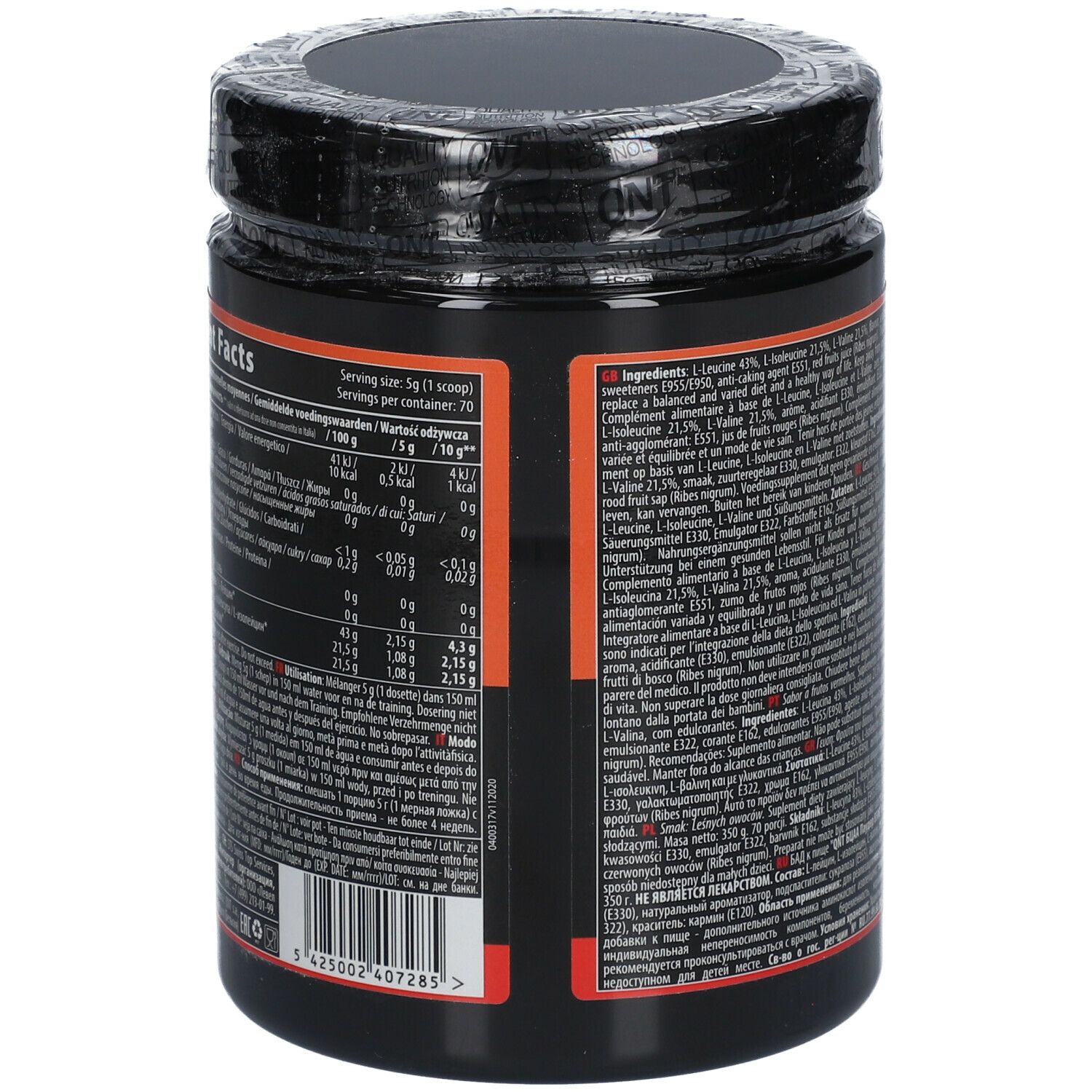 QNT BCAA 8500 Waldfrüchte-Pulver