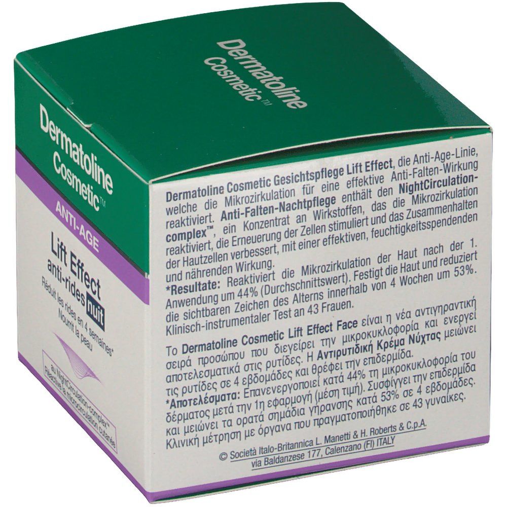 Dermatoline Cosmetic Lift Effect Anti-Rides Crème De Nuit