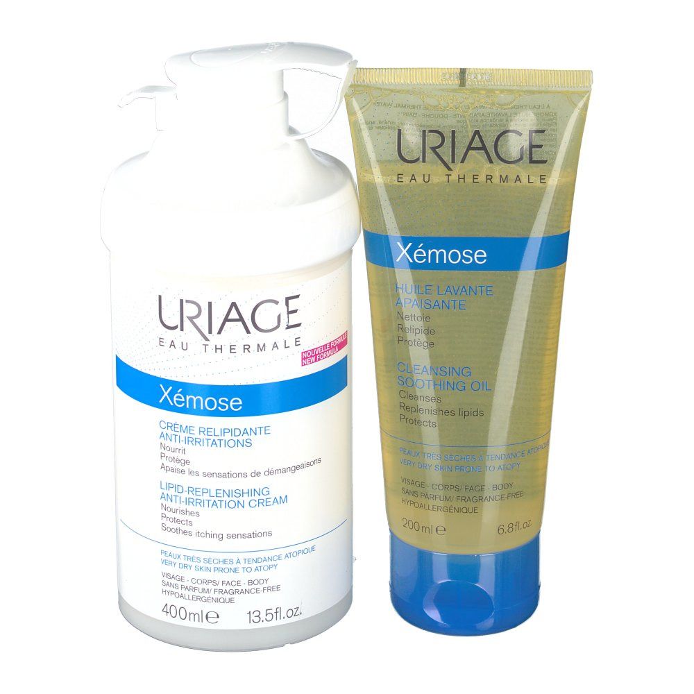 Uriage Xémose Creme + Reinigungsöl Pack