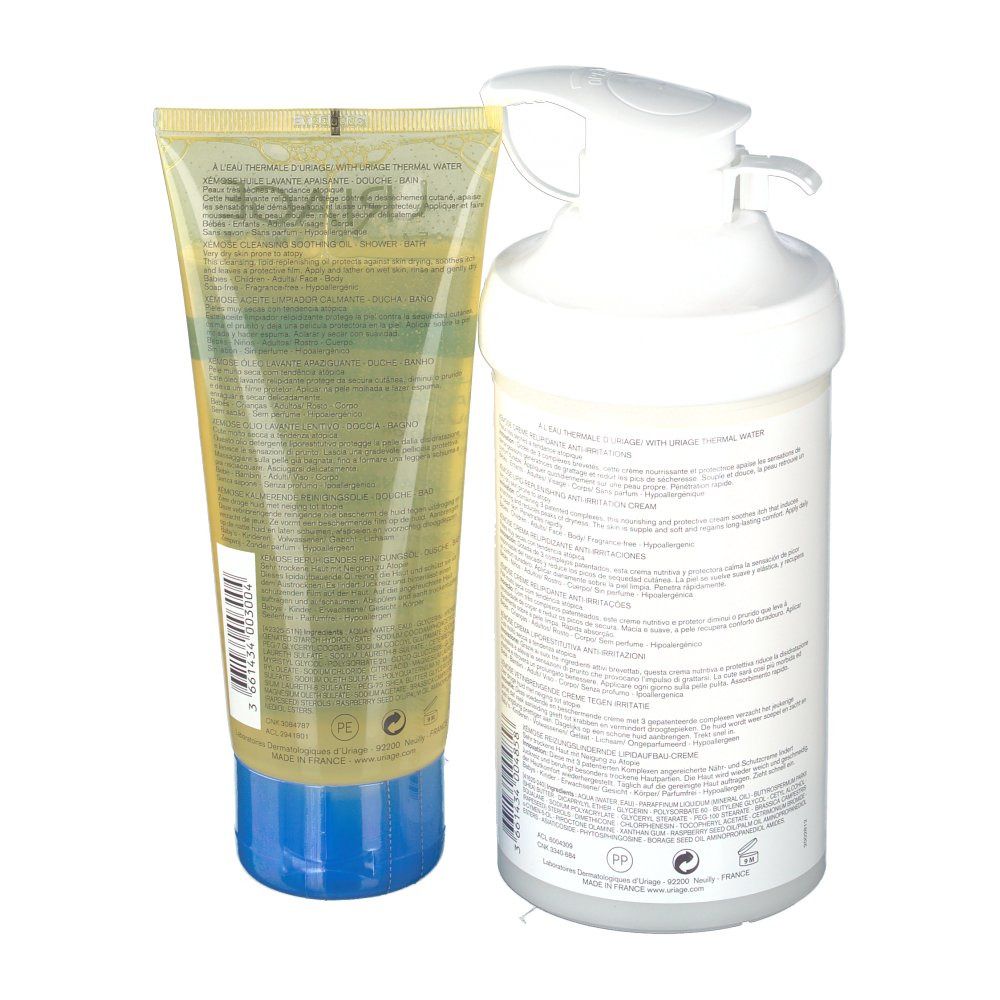 Uriage Xémose Creme + Reinigungsöl Pack
