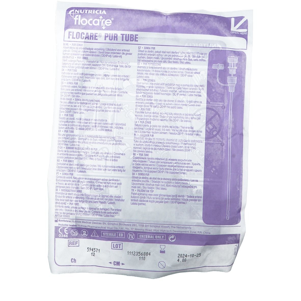 Flocare® Pur Sonde Ch 12 110 cm