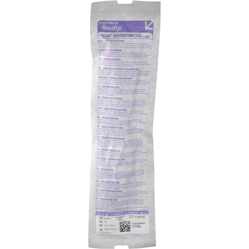 Nutricia Flocare Sonde Gastrostomie CH18 Ref. 594817 nm