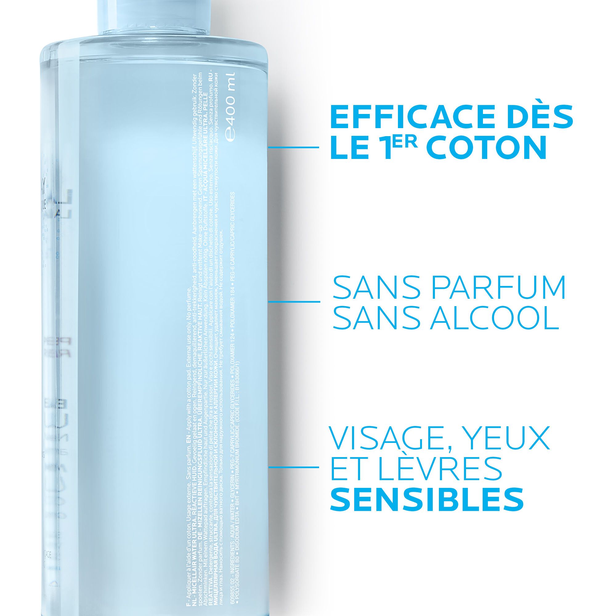 LA ROCHE POSAY Eau micellaire ULTRA peaux reactives