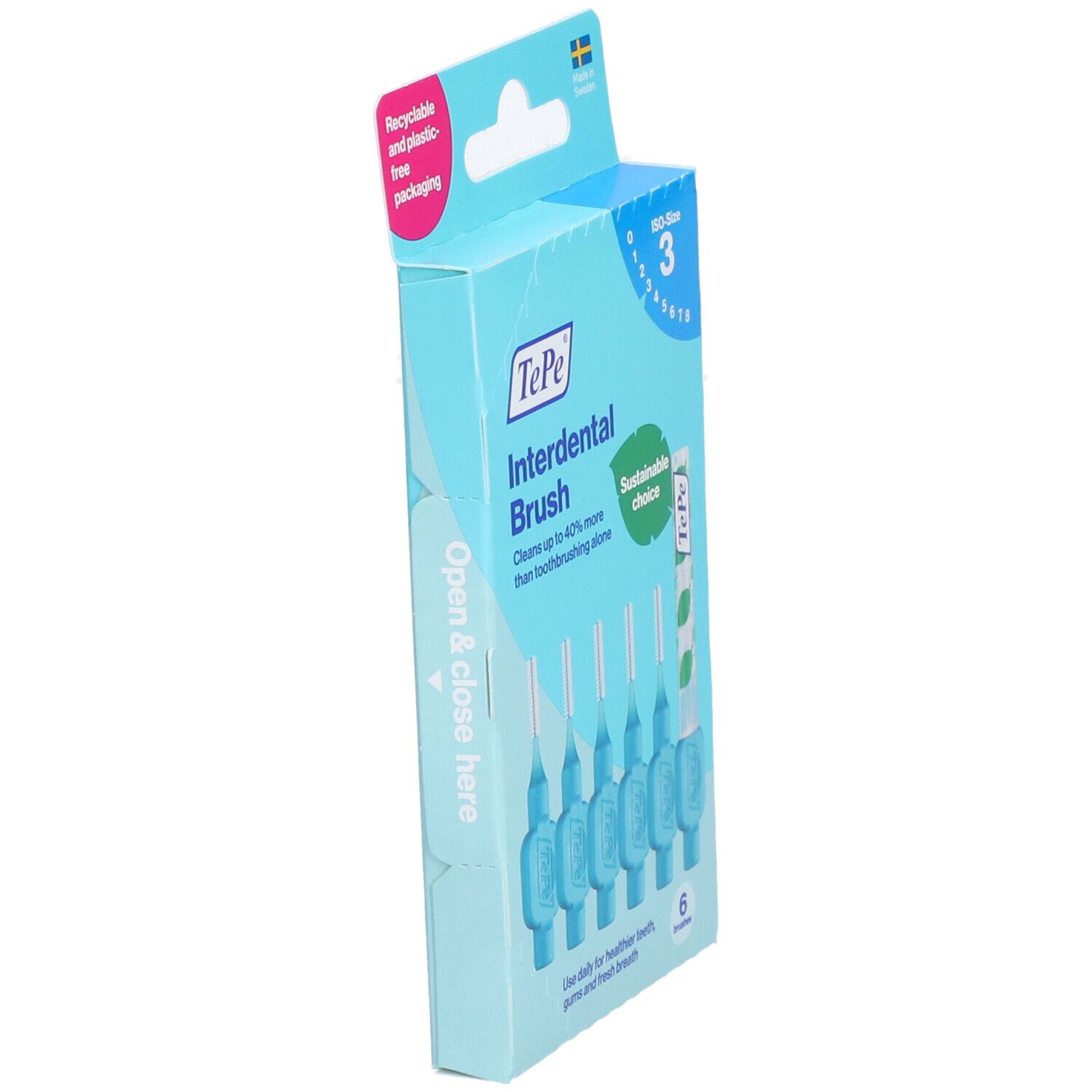 TePe® Interdental Brush 0,6 mm blau X-Soft