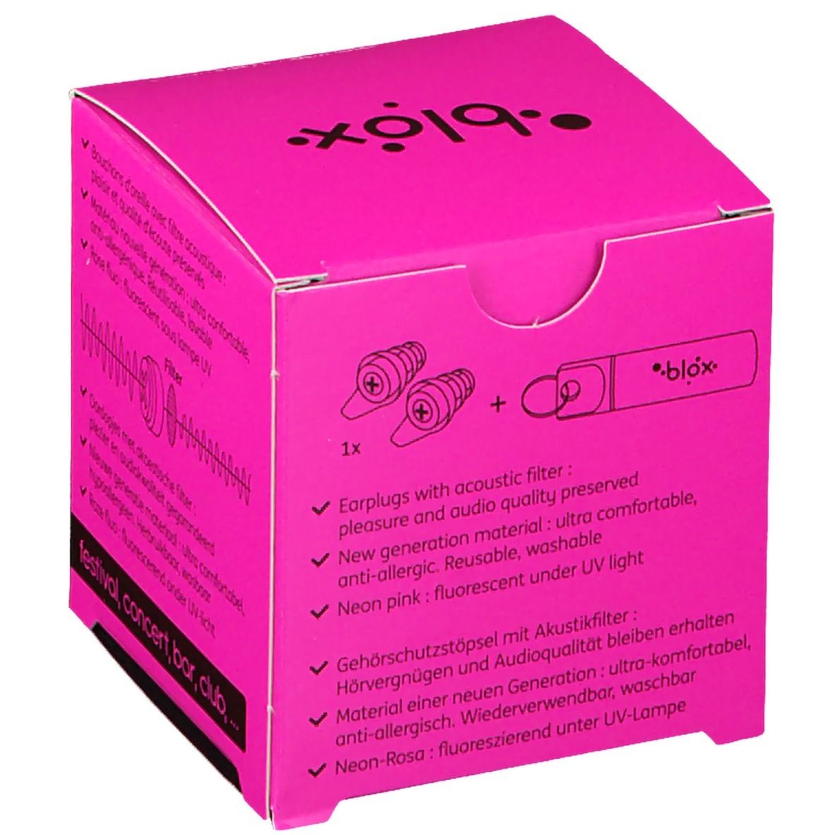 Blox Ohrhörer Xperience Rosa Fluo